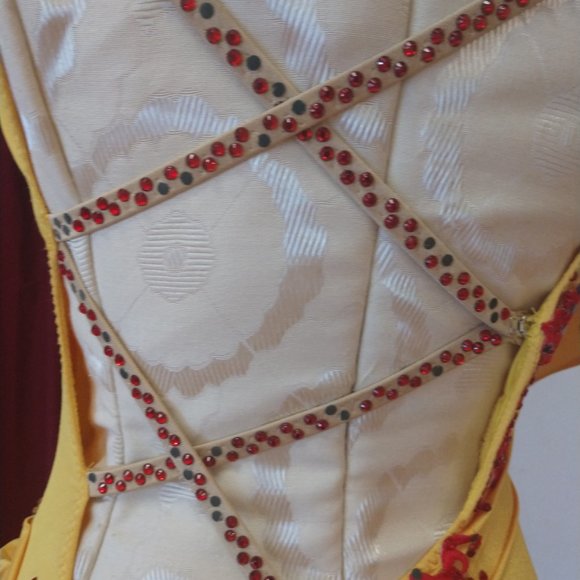 Yellow Latin and Rhythm Dress - Picture 5 of 6